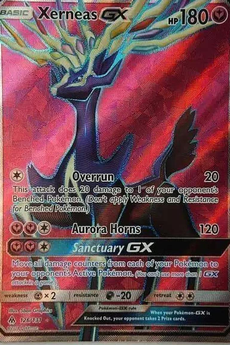 Pocket Monster Pokémon Kort-Xerneas Gx 126/131 Full Art