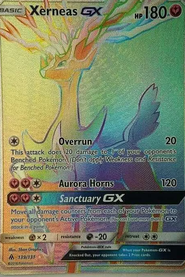 Pocket Monster Pokémon Kort-Xerneas Gx 139/131 Hyper Rare