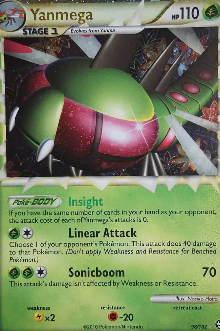 Pocket Monster Pokémon Kort-Yanmega (Prime) 98/102 Ultra Rarep