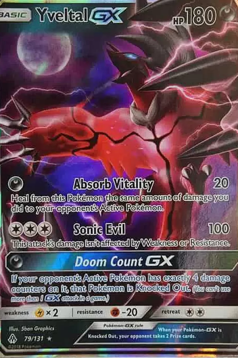 Pocket Monster Pokémon Kort-Yveltal Gx 79/131