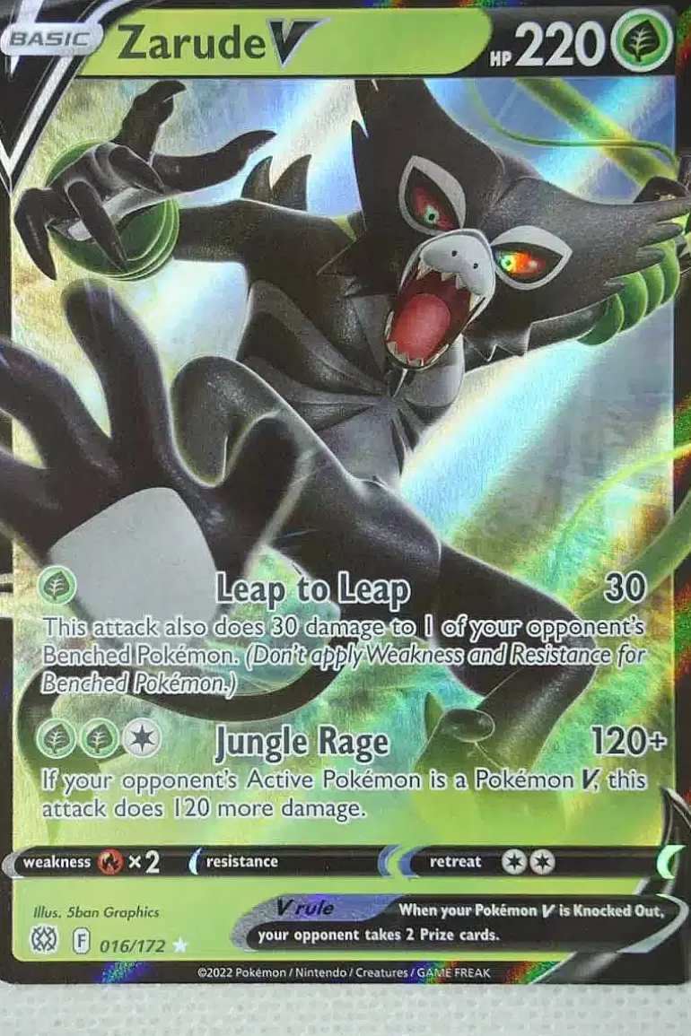 Pocket Monster Pokémon Kort-Zarude V 16/172