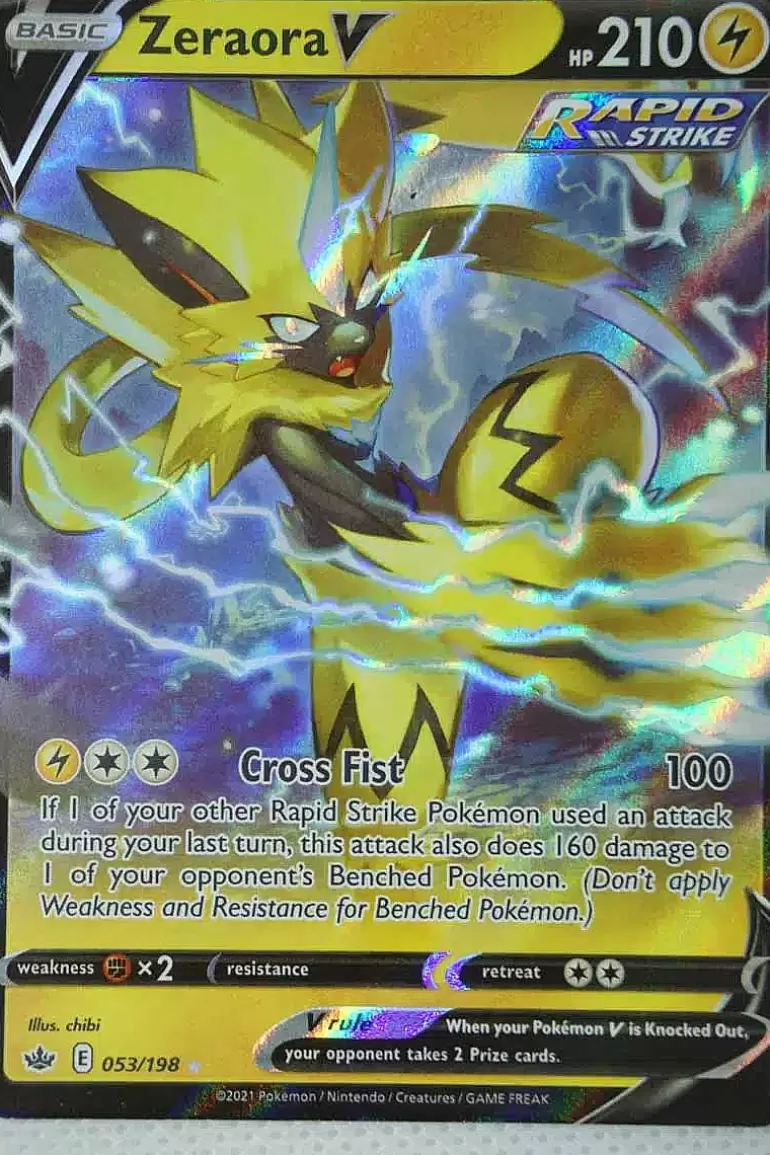 Pocket Monster Pokémon Kort-Zeraora V 053/198 Ultra Rare