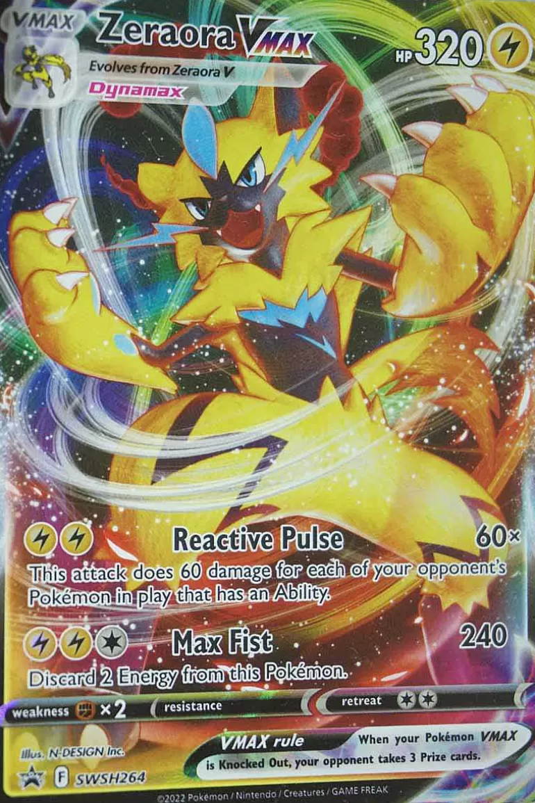 Pocket Monster Pokémon Kort-Zeraora Vmax Swsh264