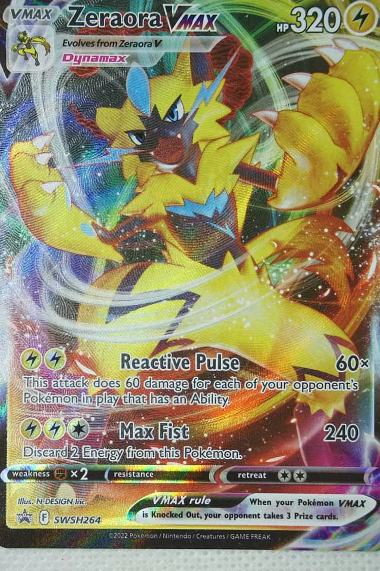 Pocket Monster Pokémon Kort-Zeraora Vmax Swsh264