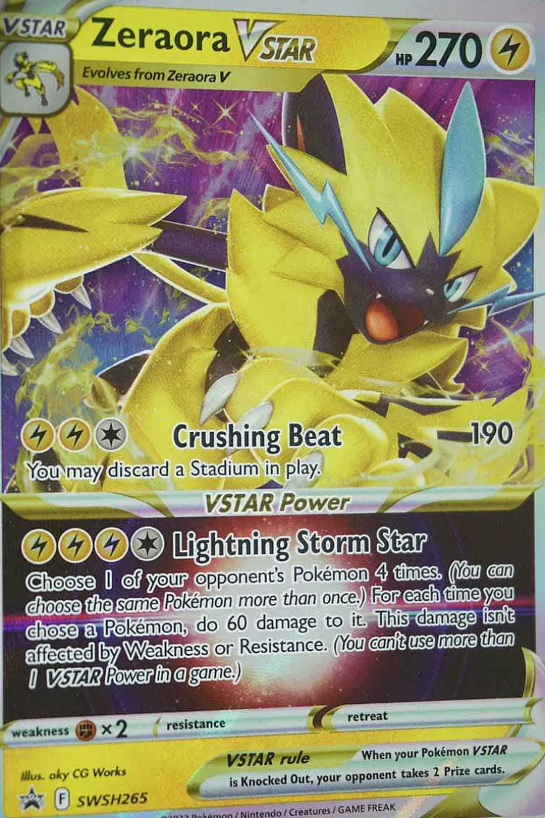 Pocket Monster Pokémon Kort-Zeraora Vstar Swsh265