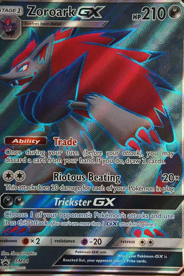 Pocket Monster Pokémon Kort-Zoroark Gx Sm84