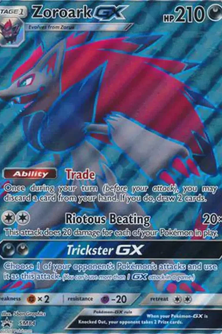 Pocket Monster Pokémon Kort-Zoroark Gx Sm84 Stor