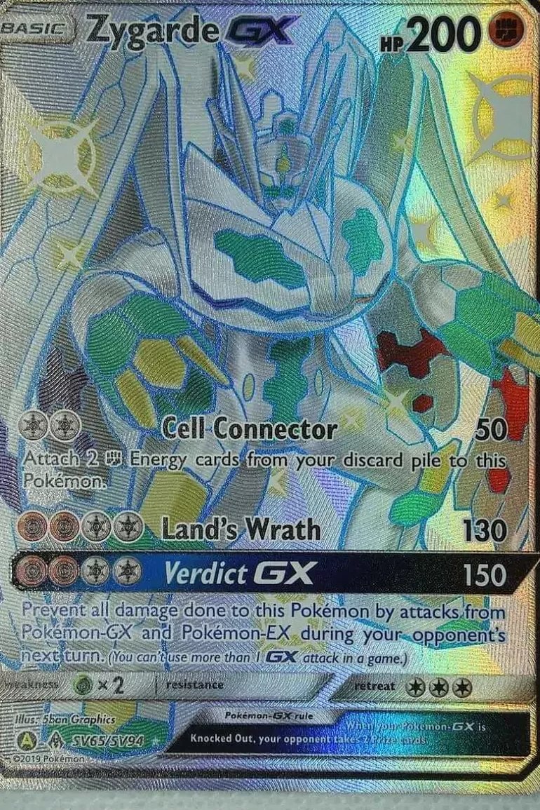 Pocket Monster Pokémon Kort-Zygarde Gx Sv65/Sv94 Shiny